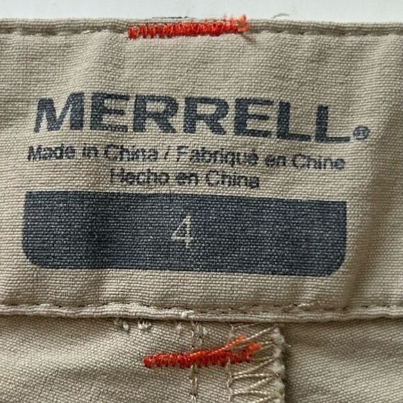 Merrell Tan Nylon Hiking Shorts Size 4 - Picture 5 of 13